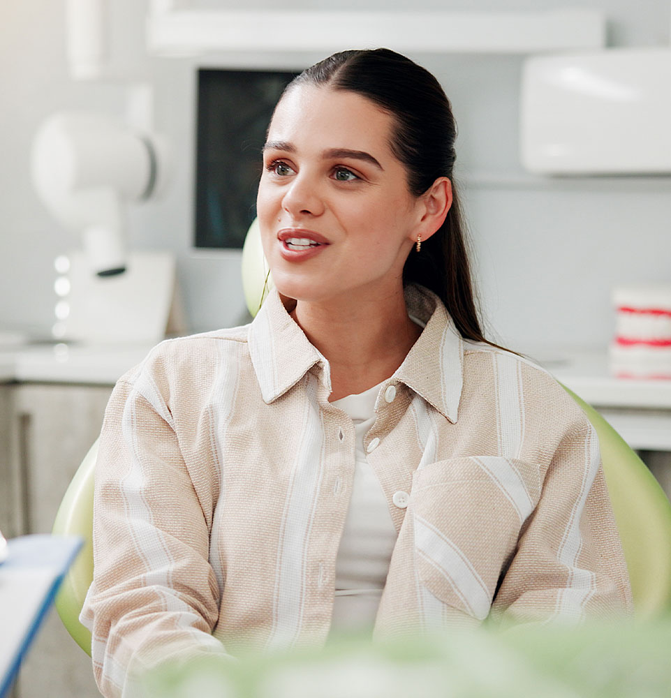 dental patient smiling for general dental mobile