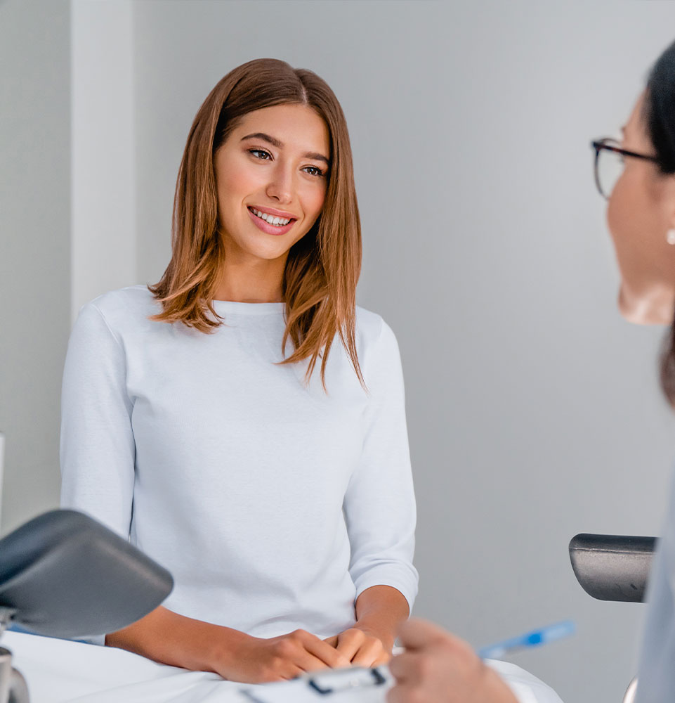 lady being referred to dentist