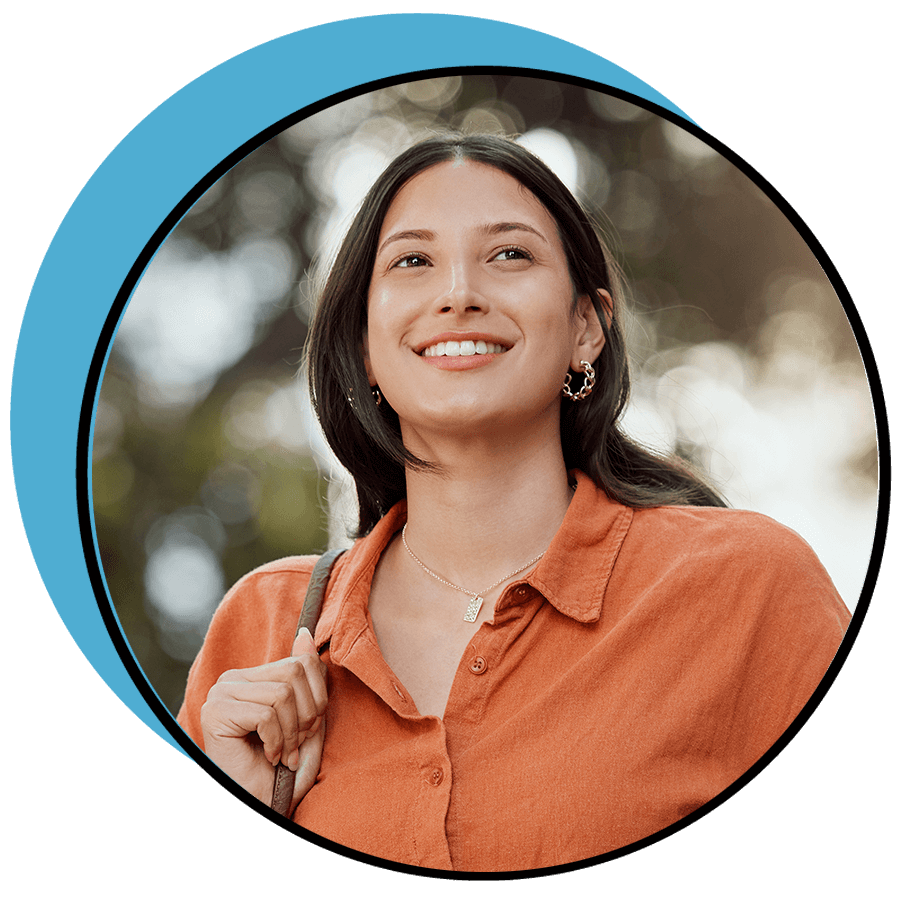 smiling dental patient after dental crowns