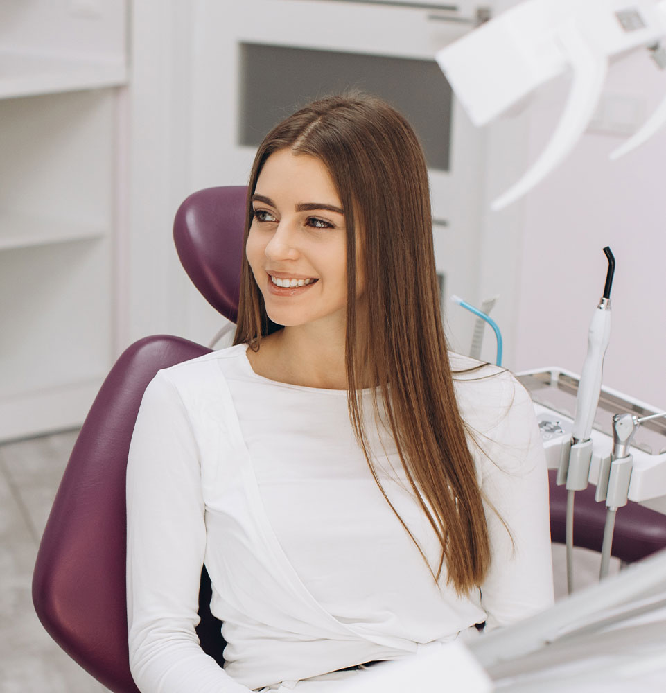 person talking to their dentist